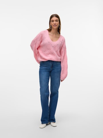 VERO MODA Trui 'VMNovah' in Roze