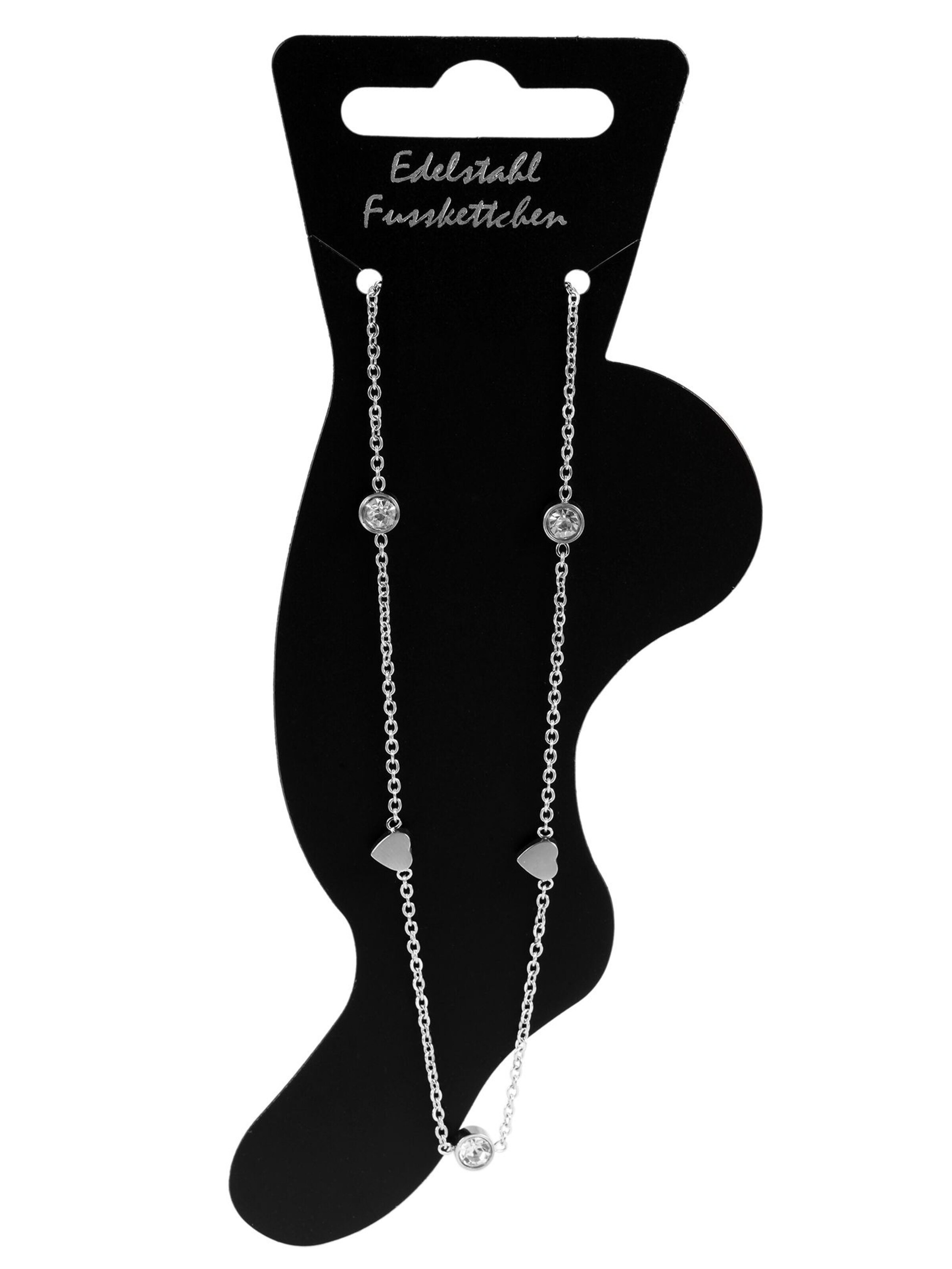 Akzent Fußschmuck 'Liony, silberfarbig, langlebig'‌‌‌‌‌‌‌‌‌ in Silber: Vorderseite