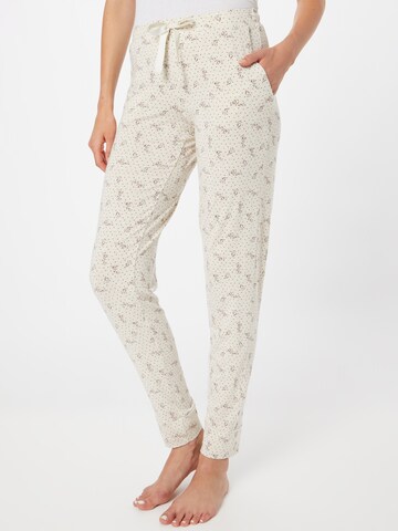SCHIESSER Pajama Pants in Beige: front