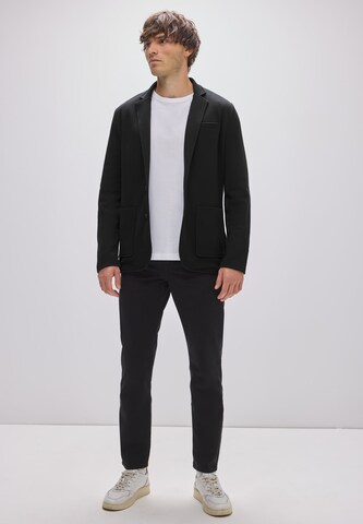 Street One MEN Regular fit Suit Jacket 'Piqué Jersey' in Black