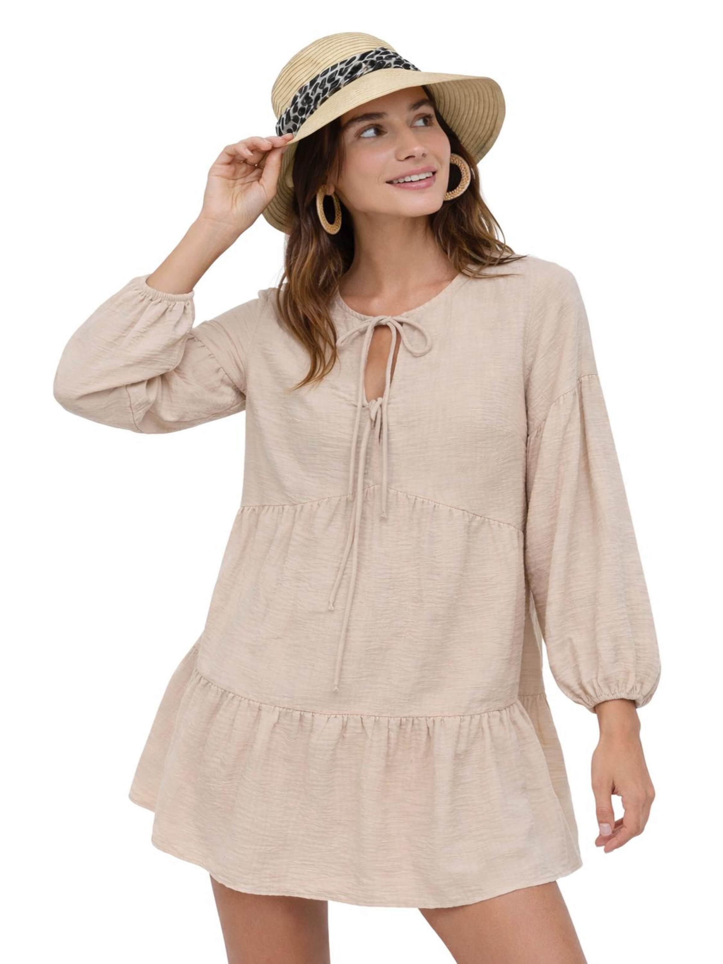 Robe No Matter What en beige