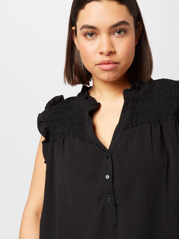 ONLY Carmakoma Blouse 'Tita' in Zwart