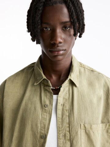 Pull&Bear Comfort Fit Hemd in Beige