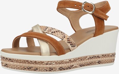 Nero Giardini Sandale in braun / cognac / gold / altrosa, Produktansicht