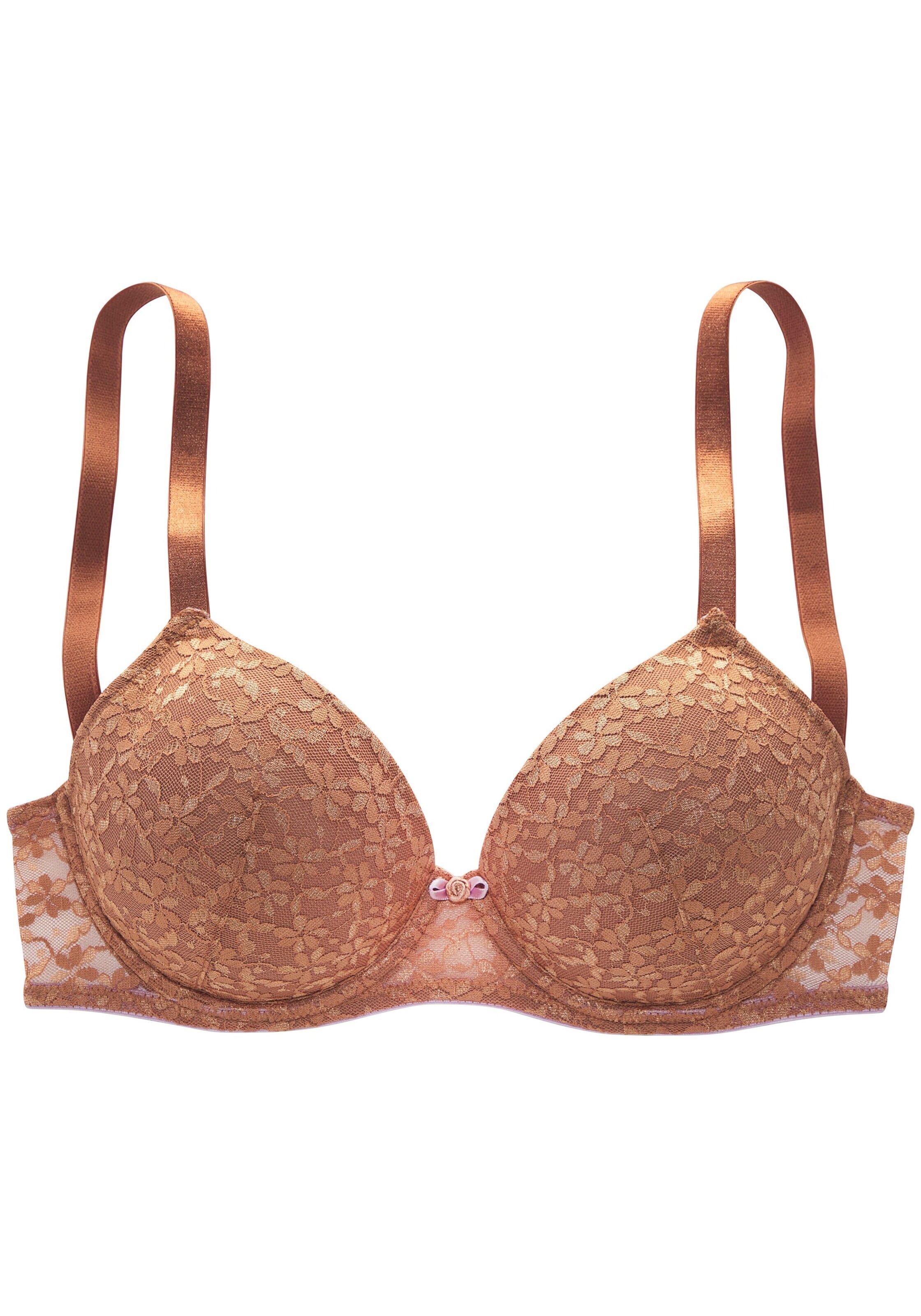 VIVANCE Push-up Bra in Brown: front