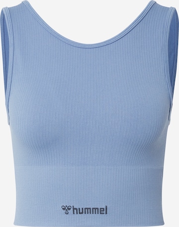 Hummel Sporttop in Blauw: voorkant