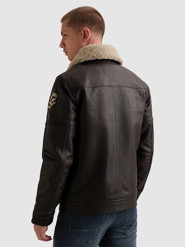 Giacca di mezza stagione 'Auckland Fur leather jacket' di PME Legend in marrone