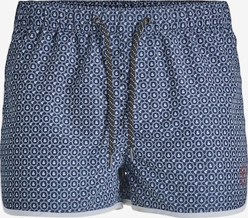 JACK & JONES Board Shorts 'CUBA' in Blue: front