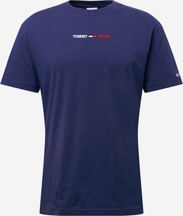 T-Shirt Tommy Jeans en bleu : devant