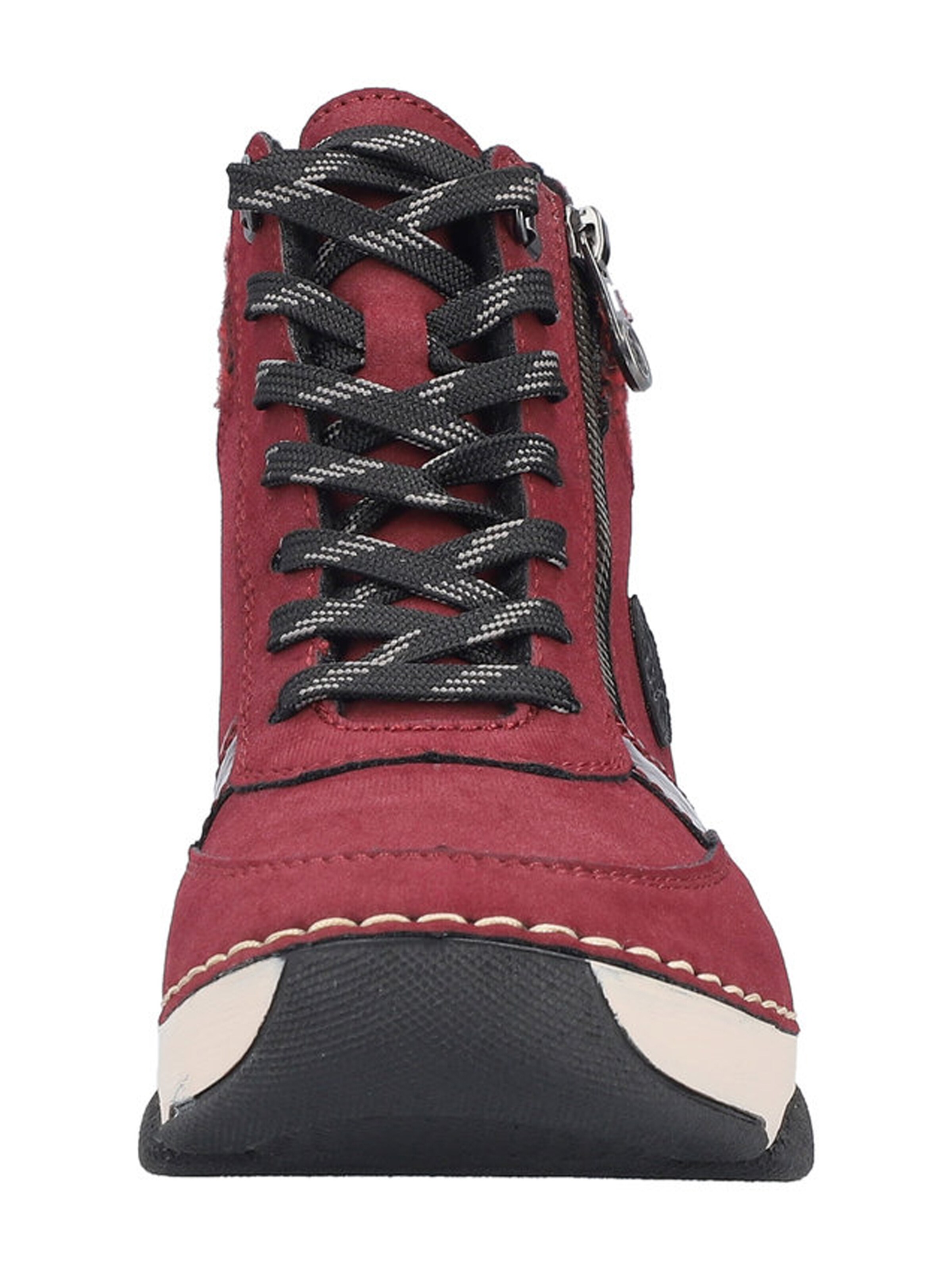 Rieker Šnurovacie členkové čižmy - Červená