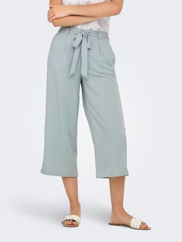 ONLY Wide leg Pleat-front trousers 'ONLNova' in Green: front
