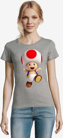Blondie & Brownie Shirt 'Toad2' in Grau: Vorderseite
