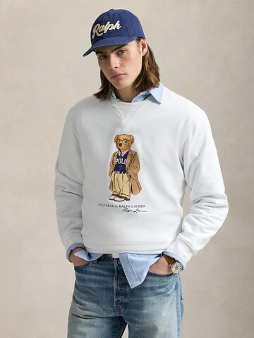 balta Polo Ralph Lauren Megztinis be užsegimo: priekis