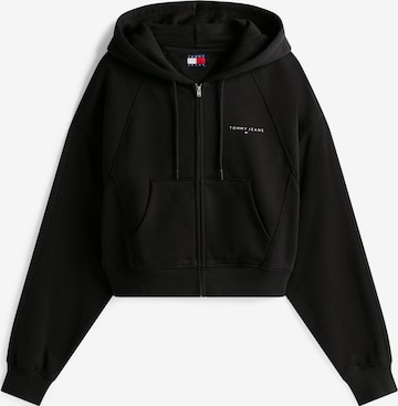 Tommy Jeans Кофта на молнии в Черный: спереди