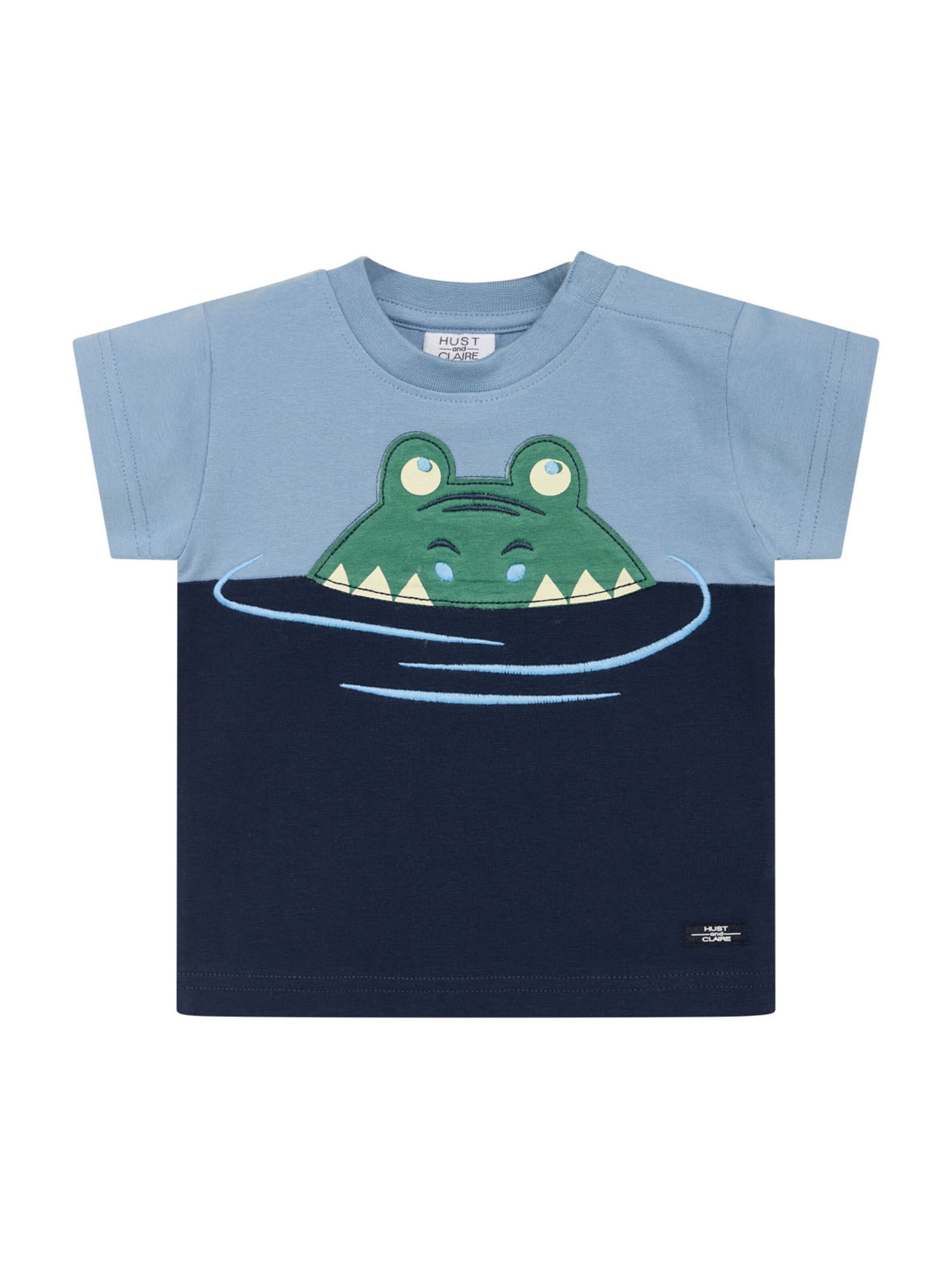 Tricou 'Arthur' de la Hust & Claire pe albastru: față