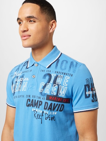 CAMP DAVID Poloshirt in Blau