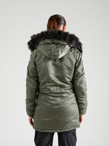 ALPHA INDUSTRIES Zimska jakna | zelena barva