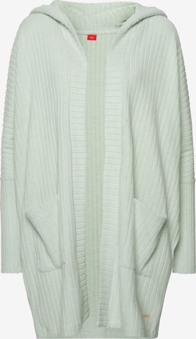 s.Oliver Knit Cardigan in Green: front