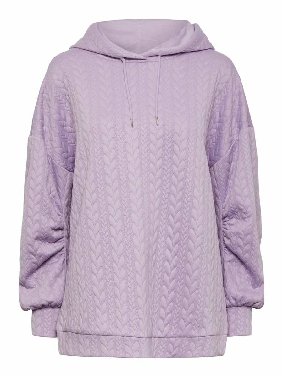 PIECES Sweatshirt in Lavendel 