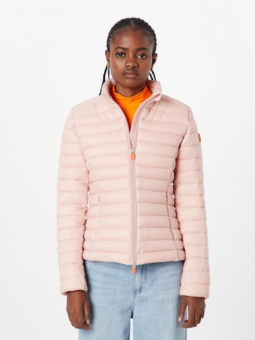 SAVE THE DUCK Prehodna jakna 'CARLY' | roza barva: sprednja stran