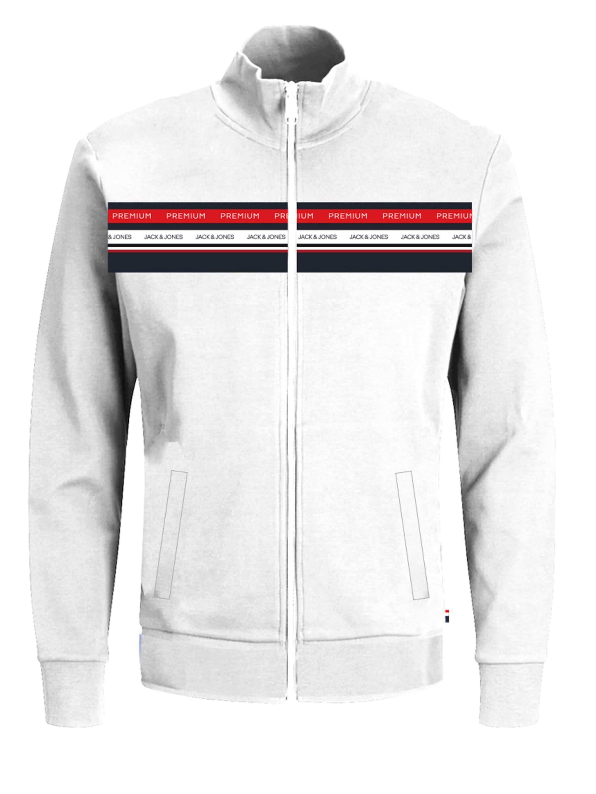 JACK & JONES Tréning dzseki 'Willow' - fehér: elől