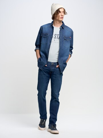 BIG STAR Slimfit Jeans 'TOBIAS' in Blau