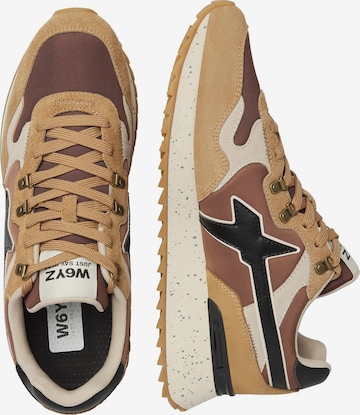 W6YZ Sneakers laag 'YAK-M.' in Bruin: voorkant