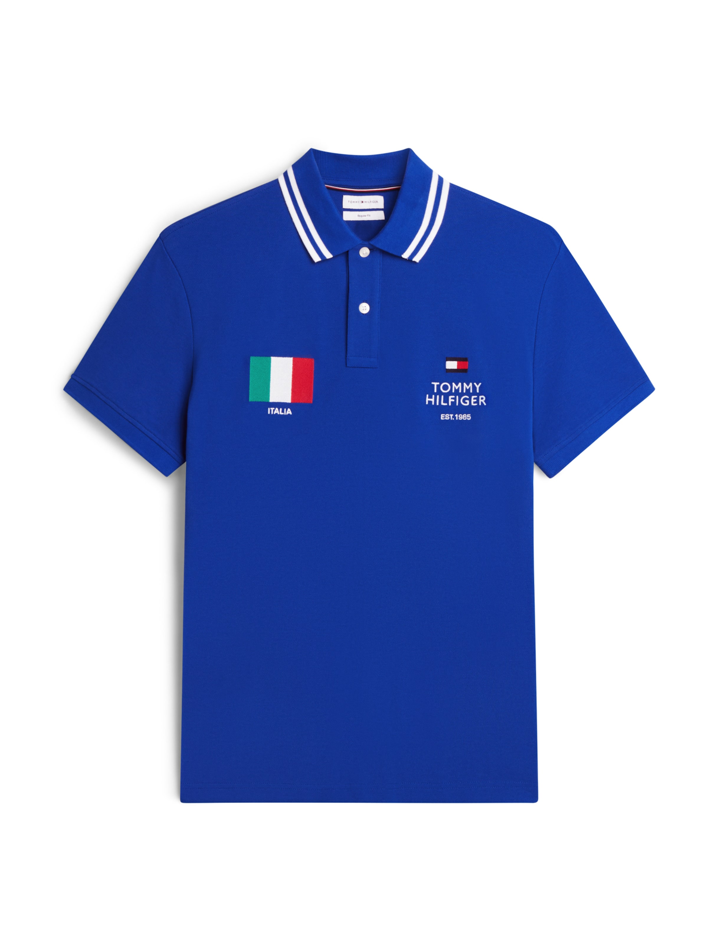TOMMY HILFIGER - Camisa 'STANDARD COUNTRY ITALY' em azul: frente