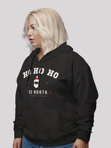 F4NT4STIC Sweatshirt 'Ho Ho Ho Santa Weihnachten' in Zwart