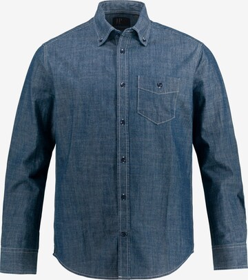 JP1880 Comfort fit Button Up Shirt in Blue: front