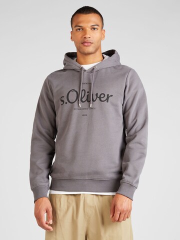 Sweat-shirt s.Oliver en gris : devant