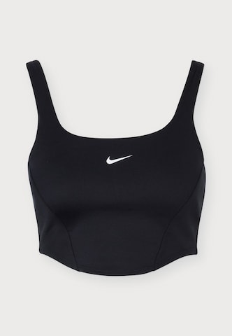 NIKEBustier Sportski grudnjak 'ONE' - crna boja: prednji dio
