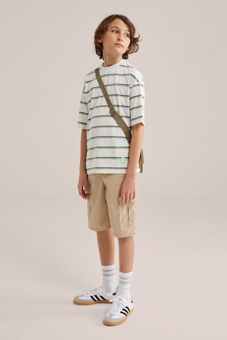 WE Fashion Свободный крой Штаны в Бежевый