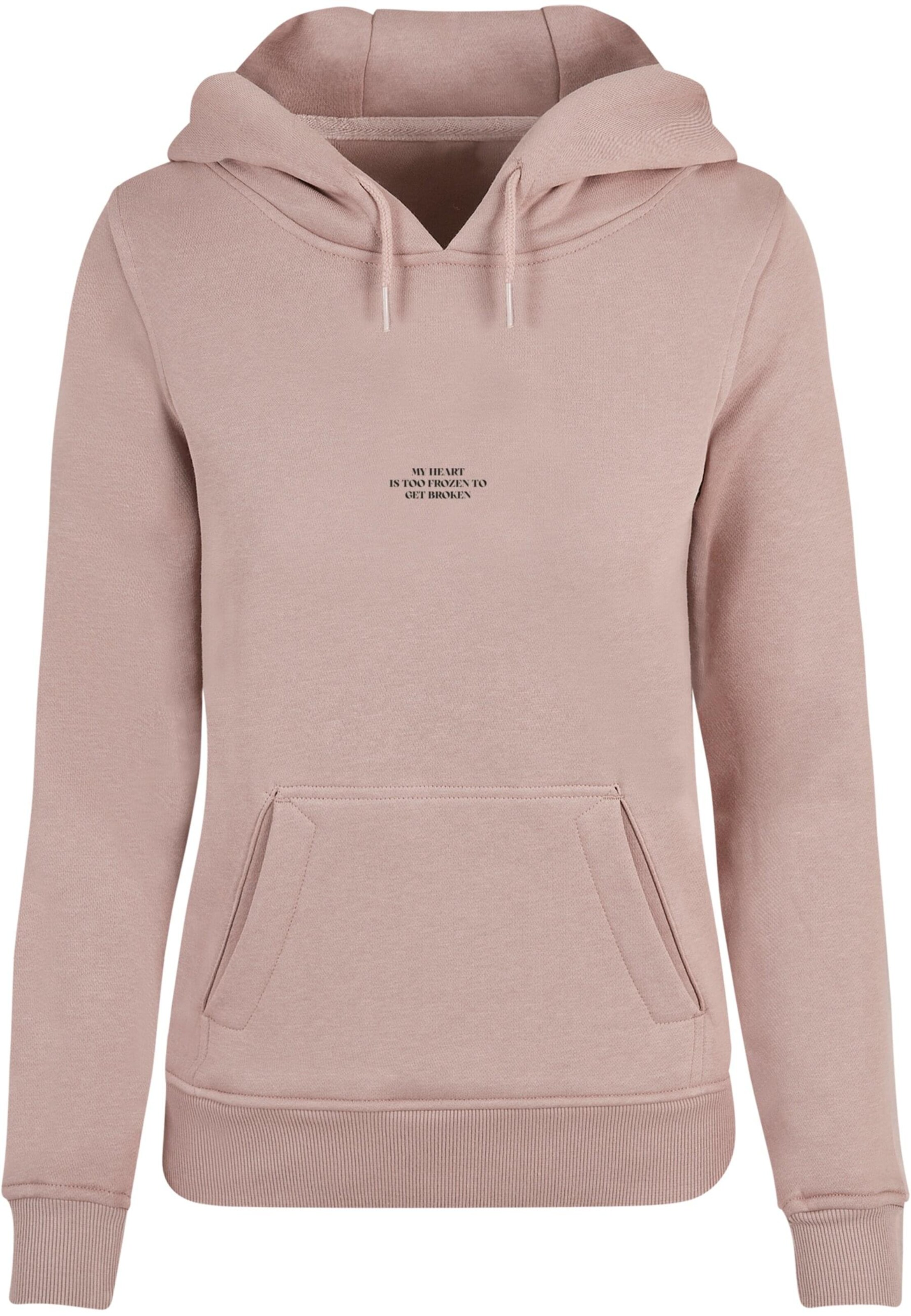 Mister Tee Sweatshirt 'Too Frozen' in Roze: voorkant