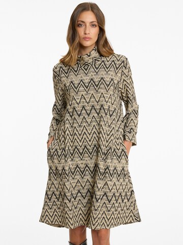 Ana Alcazar Jurk 'Ashea' in Beige: voorkant