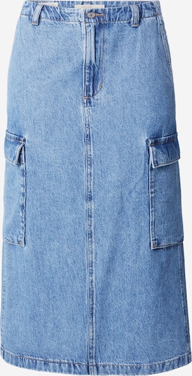 LEVI'S ® Kjol 'Cargo Midi Skirt' i blå denim, Produktvy