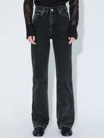 Dr. Denim Regular Jeans 'Echo High Straight' in Zwart