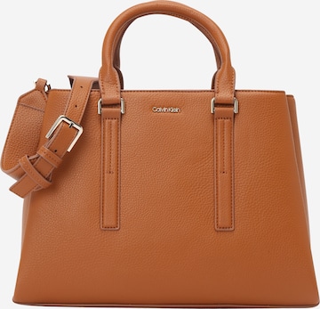 Calvin Klein Håndtaske i brun: forside