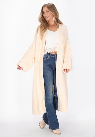 Cardigan 'Boho' IZIA en orange