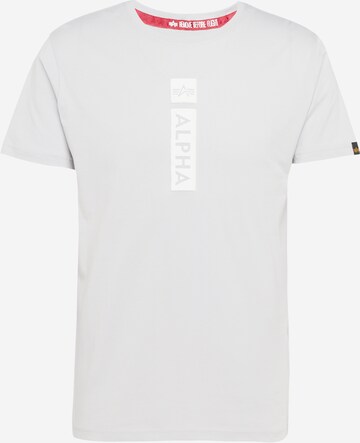 T-Shirt ALPHA INDUSTRIES en gris : devant