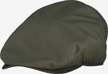 LERROS GATSBY Schiebermütze aus Seersucker-Kunstgewebe in Grün: Vorderseite
