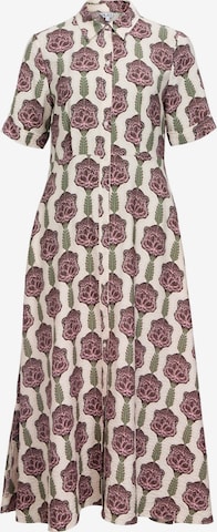 Abito camicia 'OBJemmi' di OBJECT in bianco: frontale