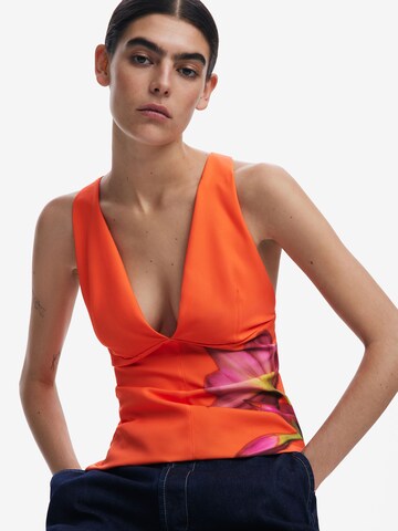 Desigual - Blusa en naranja