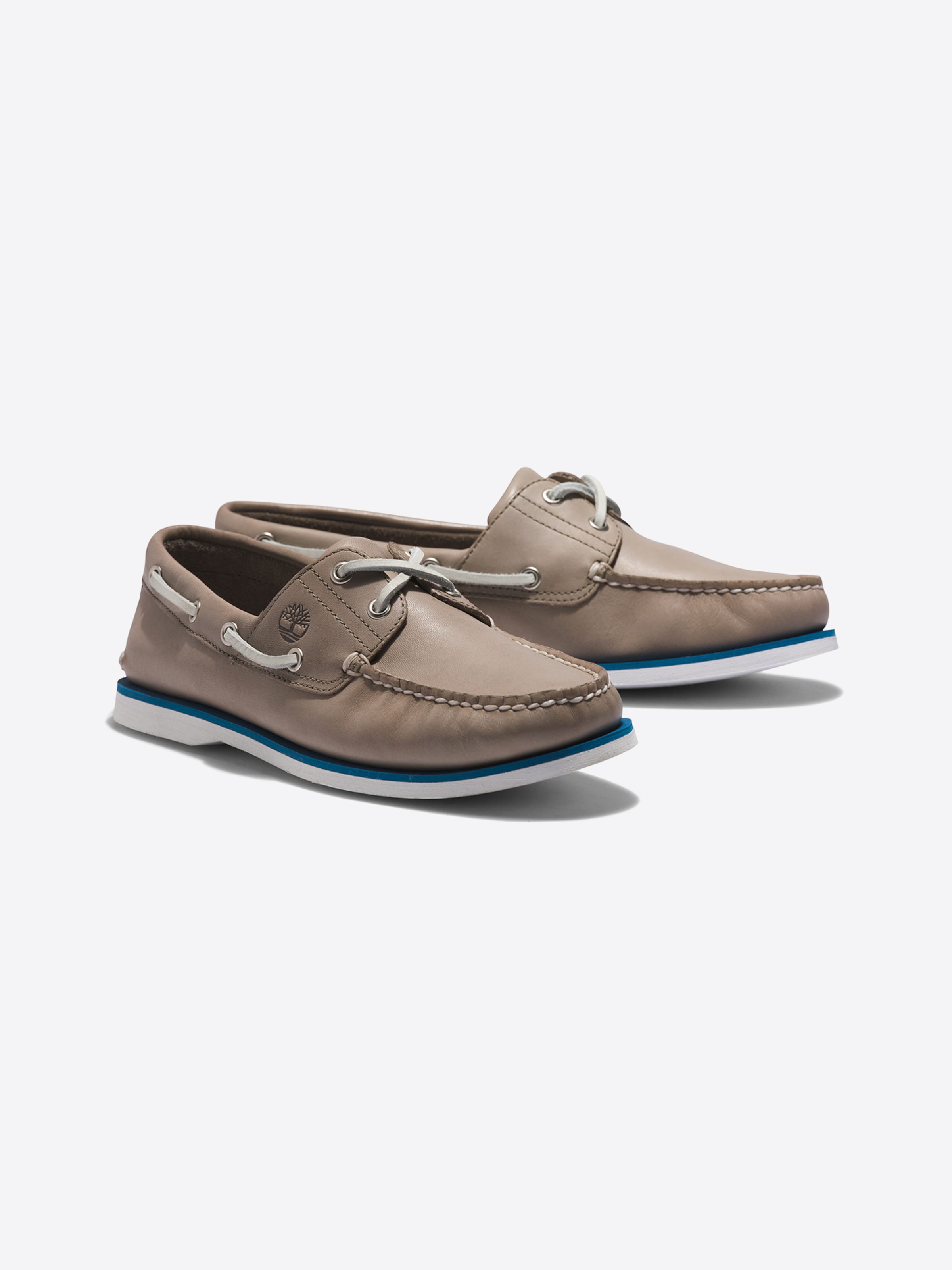 Männer Halbschuhe TIMBERLAND Mokassin 'Classic Boat 2 Eye' in Grau, Taupe - ZU40582 Männer Halbschuhe TIMBERLAND Mokassin 'Classic Boat 2 Eye' in Grau, Taupe - ZU40582