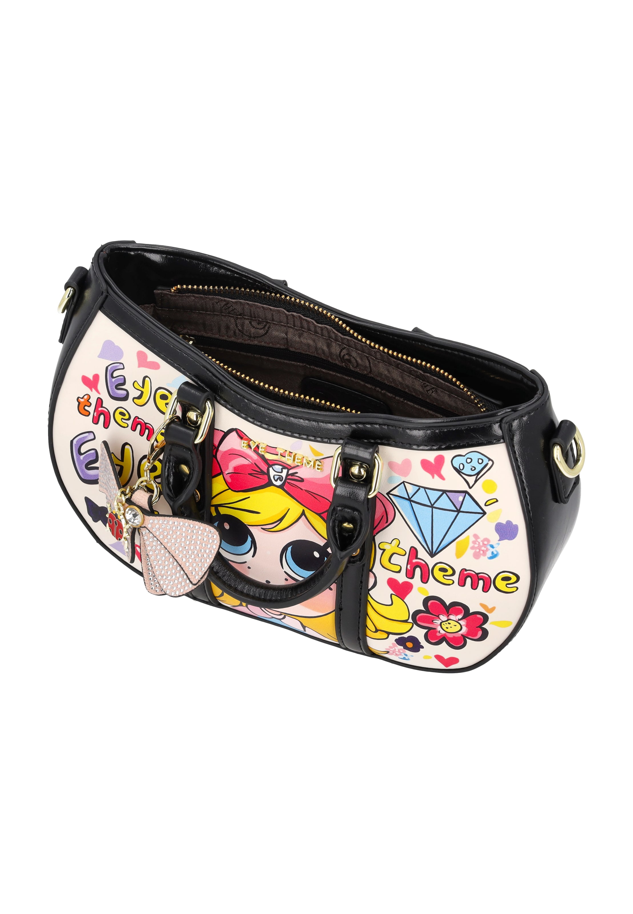 MYMO - Bolso de mano 'POP EYETHEME' en negro