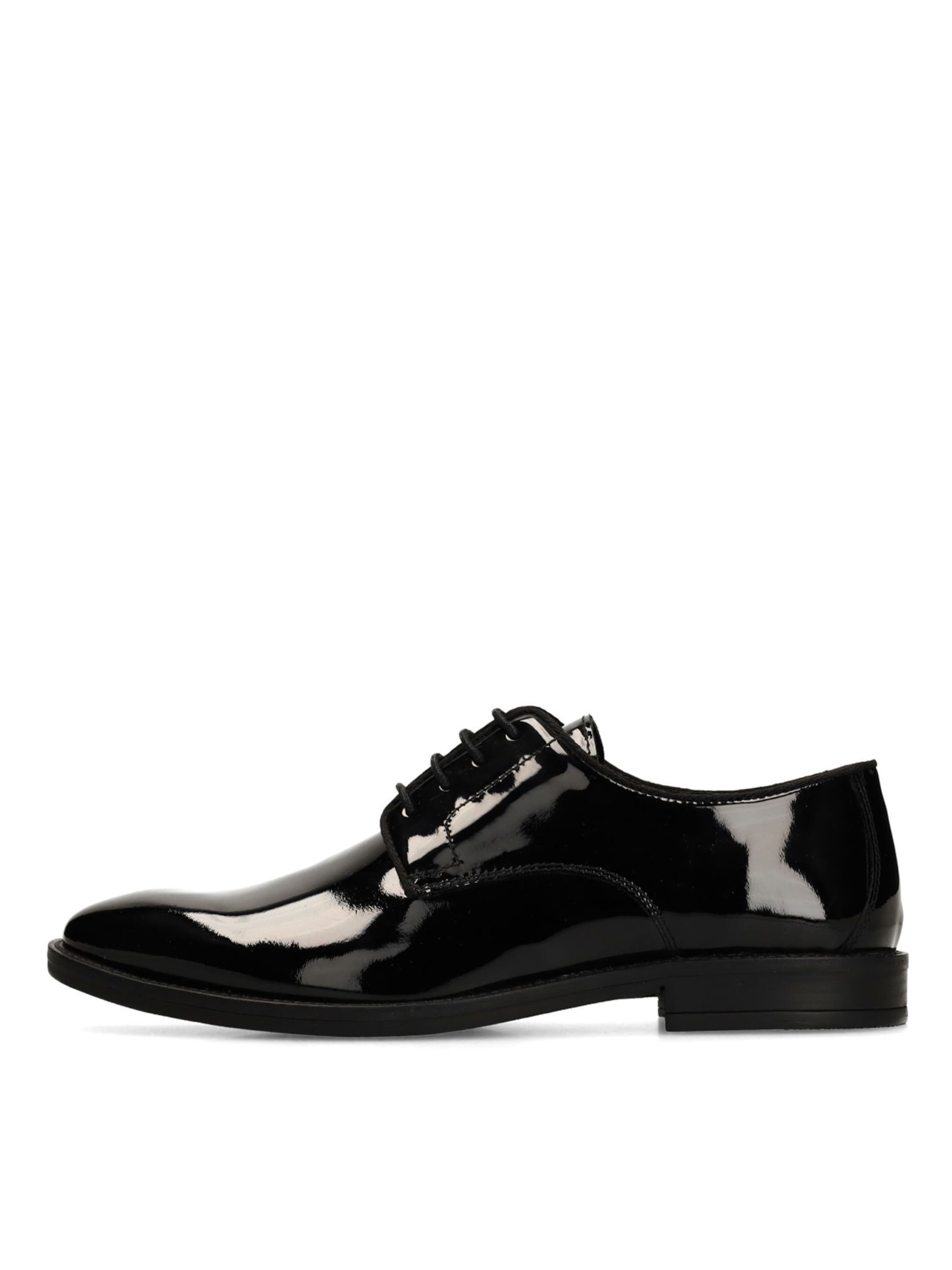 Chaussure à lacets 'Derby' MANFIELD en noir : devant