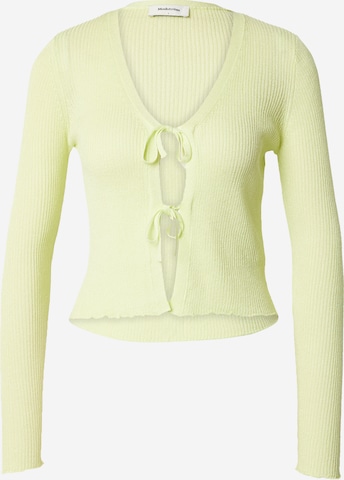 modström Neuletakki 'Faddie' värissä vihreä: etupuoli