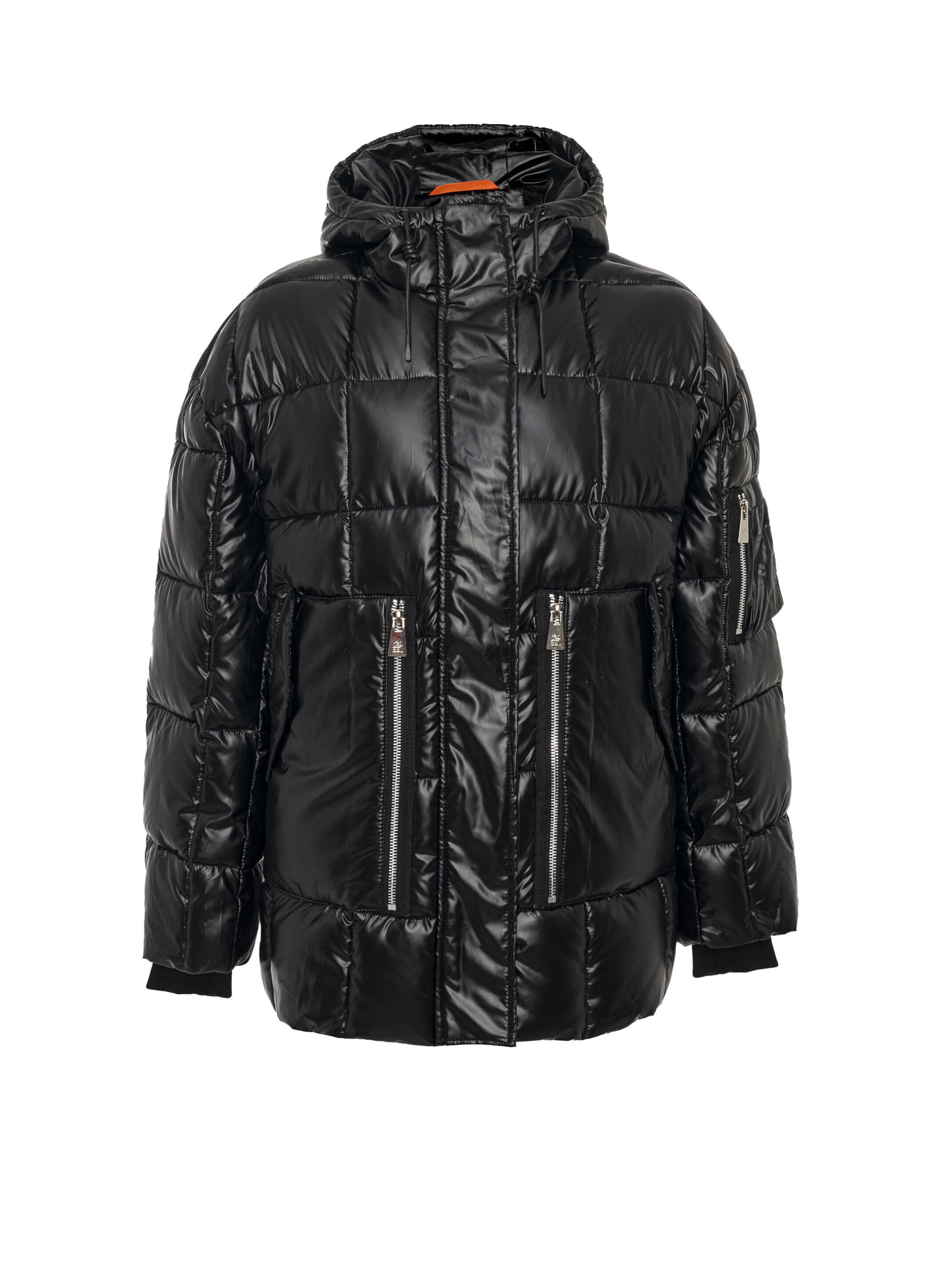 CIPO & BAXX Winterjas 'WM142 ' in Zwart: voorkant