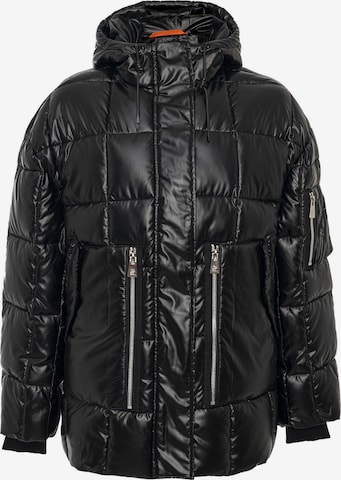 CIPO & BAXX Winterjas 'WM142 ' in Zwart: voorkant