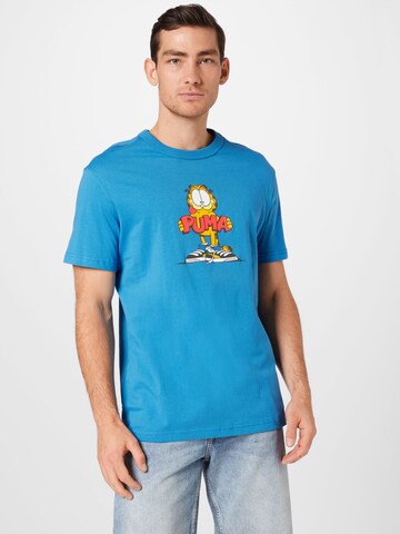 T-Shirt PUMA en bleu : devant